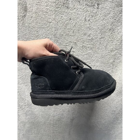 Kids UGG Neumel II Ankle Boots - Black Suede, Size 1 US [1017320K] Snow Winter - Picture 1 of 9